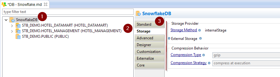 metadata storage type default