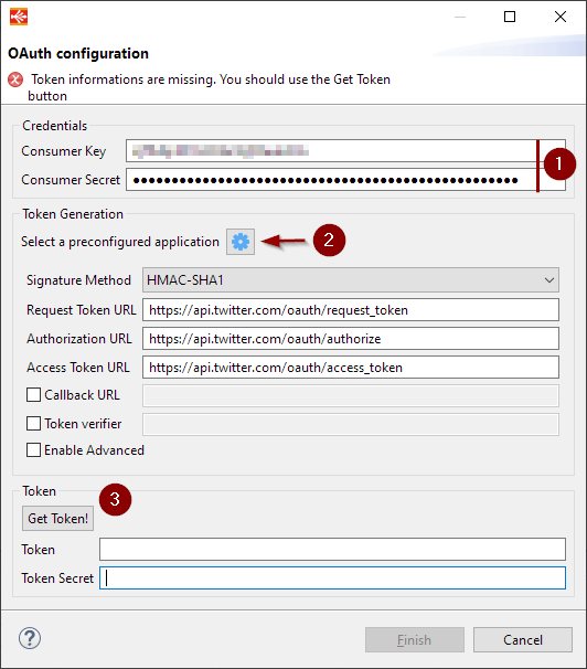 http security metadata oauth wizard configuration