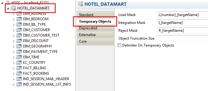 object metadata table cannot be changed