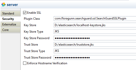 Metadata security tab