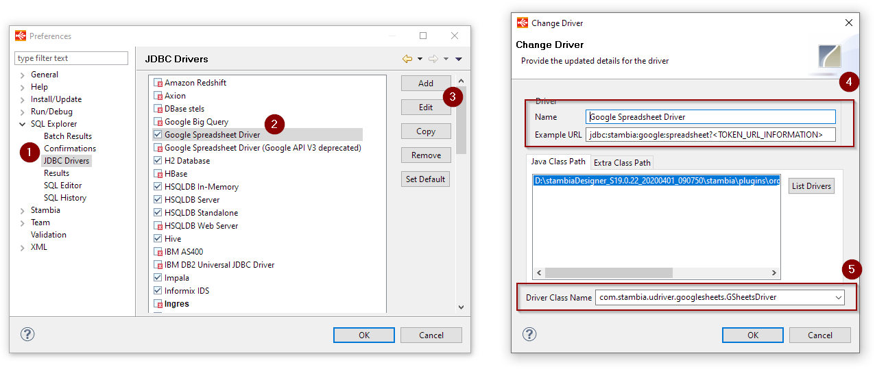 sql explorer google sheet driver