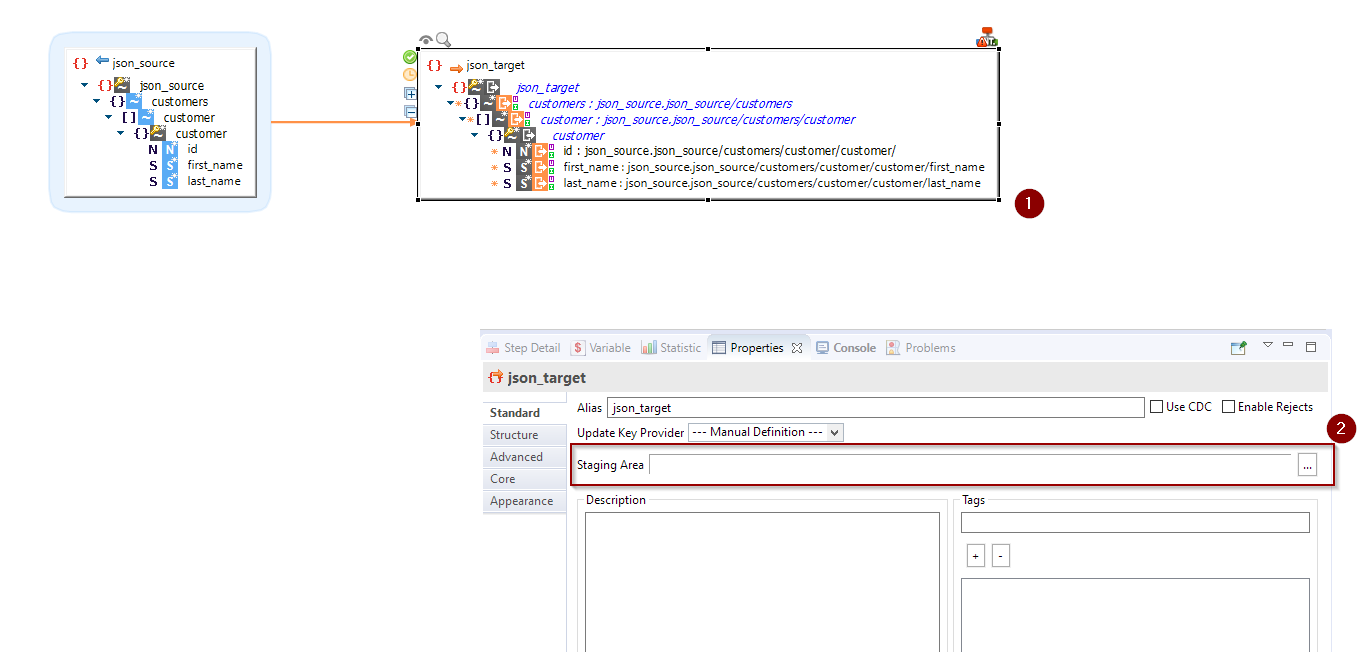 transparent staging button