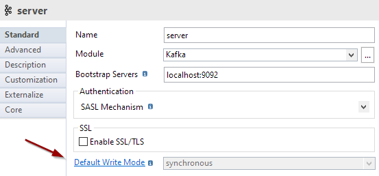 kafka write mode metadata