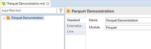 parquet metadata node root